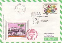 13. Sonder Ballonpost Wien 15.6.74 OE-DZG Gazelle Brief